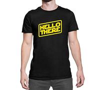 Luxyl Unisex Hello There T-Shirt Black Medium