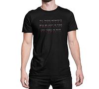 Luxyl Unisex Like Tears in Rain T-Shirt Black Medium