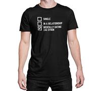 Luxyl Unisex Mentally Dating Zac Efron T-Shirt Black Large