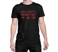 Luxyl Unisex Now I Have A Machine Gun Ho Ho Ho T-Shirt Black X-Large
