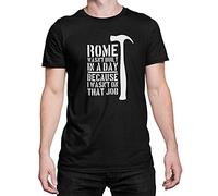 Luxyl Unisex Rome Wasn't Built in A Day T-Shirt Black Large