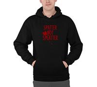 Luxyl Unisex Spatter Not Splatter Hoodie Black X-Large