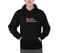 Luxyl Unisex Tis But A Scratch Hoodie Black XX-Large