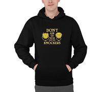Luxyl Unisex We're Just The Knockers Hoodie Black XX-Large