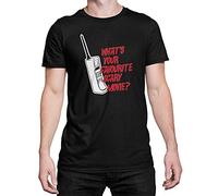 Luxyl Unisex What's Your Favourite Scary Movie? T-Shirt Black Medium