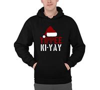 Luxyl Unisex Yippee Ki Yay Hoodie Black Small