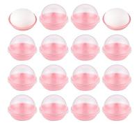 Luxylei 100pcs Clear Plastic Mini Cake Box Transparent Small Cupcake Container Dome Cake Boxes for Puffs Mochi Mooncake