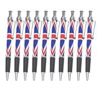 Luxylei 10pcs Patriotic Ballpoint Pens British Flag Pens Collectable Souvenir Favors for Office Stationery Supplies Street Party Decor