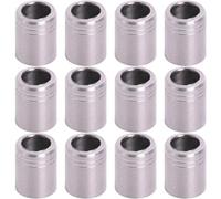 Luxylei 12pcs Stainless Steel Archery Inserts Explosion-proof Ring for the Id 4.2mm Arrow Shaft Protector Ring Arrow Adapter for Archery Points
