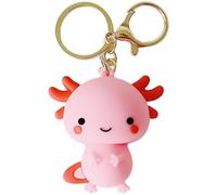 Luxylei 1pc Axolotl Keychain Cute Pvc Kawaii Keychains for Women Wallet Backpacks Bags Purses Phones Car Keys