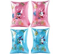 Luxylei 2 Pairs Kids Inflatable Swimming Arm Ring Swimming Arm Bands Inflatable Armband Float Air Sleeves Circle for Learning Swim Learning Aids