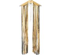 Luxylei Adult Sequin Cape Tassel Shawl Shoulder Pieces with Fringed Angel Wings Cape Shawl for Burning Women Men Halloween Cosplay