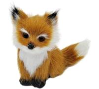Luxylei Artificial Plush Ornament Realistic Standing Plush Figurine Stuffed Animal Figurine for Home, Desk, Shelf or Bedroom