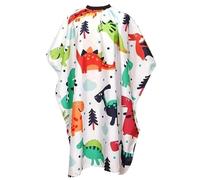 Luxylei Barber Cape Kids Haircut Cape Dinosaur Hair Cutting Cape Cartoon Hairdressing Gown Boys Waterproof Hairdresser Haircut Apron for Boys Girls Home Salon