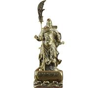 Luxylei Chinese Fengshui Guan Yu Statue, Guan Gong, Guan Yun Chang, Kwan, Kuan Gong Statue Martial God of Wealth Figurines Home Office Decoration