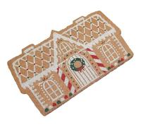 Luxylei Christmas Welcome Mat Outdoor Gingerbread House Doormat & Porch Décor Christmas Carpet Photo Prop Gift Decoration