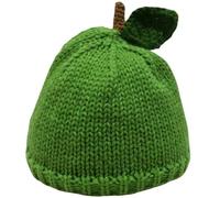 Luxylei Crochet Hats for Women - Handmade Knitted Beret with Fruit Designs, Cute Foldable Slouchy Beanie, Winter Warm Hat Gift for Teens Adults Green Lemon