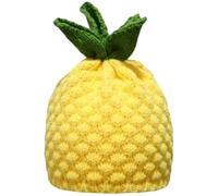Luxylei Crochet Hats for Women - Handmade Knitted Beret with Fruit Designs, Cute Foldable Slouchy Beanie, Winter Warm Hat Gift for Teens Adults