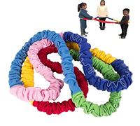 Luxylei Elastic Fleece Cooperative Stretchy Band Integrations Dynamic Movement Exercise Latex Band Stretchy Movement Prop for Group Activities
