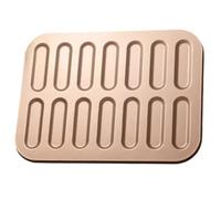 Luxylei Finger Cookie Metal Baking Pan Non-stick Carbon Steel Long Strips Finger Biscuit Baking Tray Pastries Finger Cookies Tiramisu Mold