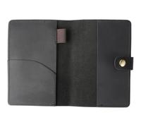 Luxylei Leather Journal Cover for Field Notes, Handmade Vintage Cow Leather Notebook Cover with Pen Holder for 3.5" X 5.5" Refillable Notebooks