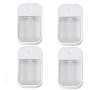 Luxylei Mini Refillable Hand Sanitizer Bottle 4pcs 45ml Portable Empty Fragrance Alcohol Cosmetic Container with Spray Fragrance Pump, 3.98*2.28inch