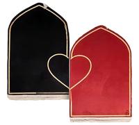 Luxylei Muslim Prayer Rug for Couples, 2pcs Praying Mat Set for Women & Men, Heart Patterned, Soft, Islamic Gifts for Ramadan Eid Valentines Day
