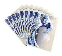 Luxylei Standard Card Sleeves 60 Pcs Japanese Wave Pattern Trading Card Sleeves Cartoon Surfing Patterns Soft Card Protector Sleeves for Cards