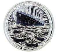 Luxylei Titanic Challenge Coin, Titanic Ship Commemorative Coins Collectable Memorabilia Souvenirs Gifts