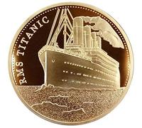 Luxylei Titanic Ship Commemorative Coin 1pc Titanic Incident Collect Btc Bitcoin Arts Gifts Home Decoration