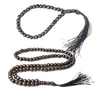 Luxylei Wood Tasbih Prayer Beads 2pcs Wooden Muslim Rosary Beads Islamic Handheld Prayer Beads Muslim Rosary Beads Bracelet with Tassel
