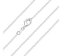 LUXYSODE 925 Sterling Silver Necklace for Women Snake chain necklace Twisted rope necklace Multiple Lengths 16-24 Inches Gifts or Pendant Replacement (Fine Chain, 18 inch / 45 cm)