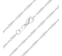 LUXYSODE 925 Sterling Silver Necklace for Women Snake chain necklace Twisted rope necklace Multiple Lengths 16-24 Inches Gifts or Pendant Replacement (Water Wave Chain, 20 inch / 50cm)