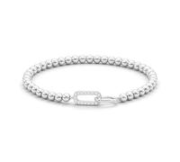 LUXYSODE Beaded Bracelets for Women Cute Dainty Stretch Charm Bracelet with Ball Beads Dainty Stackable Cross Heart Bow Wave Jewelry Gifts Trendy Handmade Jewelry Gift for Her (Paperclip Bracelet)