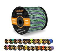 LUYADIN Paracord 650lb - 9 Strand Parachute Spool Cord - 40+ Colors-100ft 200ft 500ft 1000ft 4mm,Paracord for Camping,Hiking,Fishing,Outdoor and DIY