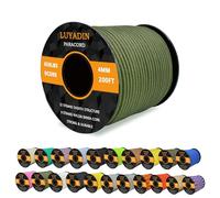 LUYADIN Thick String Paracord 650lb - 9 Strand Parachute Spool Cord - 40+ Colors-100ft 200ft 500ft 1000ft 4mm, Paracord for Camping, Hiking, Fishing, Outdoor and DIY