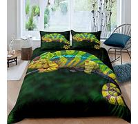 LUYAPOND Chameleon King Size Bedding Sets, Luxury Soft Microfiber Bedding Set for Kids Teens Adult, 1 Quilt Cover 230x220 cm with Zipper and 2 Pillowcases 50x75 cm