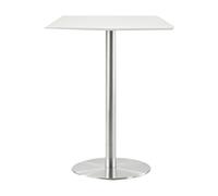 Luyckfrazy Bar Table，Kitchen Breakfast Desk, Small Office Table, with Base Bar Tall Bistro Tables Easy to Clean for Dining, Bistro Pub, Bubble Tea Shops, Cafes(80x80x95cm)