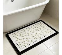 Luyckfrazy Bathroom Rugs, Non-Slip Shower Floor Decor Mats, Soft Absorbent Entry Foyer Rugs Quick Dry Laundry Room Mats for Tub Sink Hallway, Passage Hall Carpet(60×90cm/3ft×2ft)