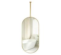 Luyckfrazy Bathroom Vanity Makeup Shaving Mirrors with Ceiling Hanging Rod