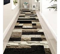 Luyckfrazy Carpet Runner for Hallway Brown Black 150cm 2m 250cm 3m 350cm 4m 5m 6m Very Long Hall Runner Narrow Rugs Non-Slip Rubber Back Area Rugs Heavy Duty Entrance Mat (Size : 60×200cm/2ft×6.6ft)