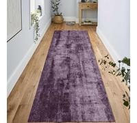 Luyckfrazy Carpet Runner for Hallway Purple, 1.5m 2m 3m 3.5m 4m 5m 6m Very Long Hall Runner Narrow Rugs, Non-Slip Area Rugs for Kitchen, Entrances, Corridor, Floor Mats(80×600cm/2.6ft×19.7ft)