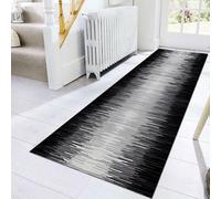Luyckfrazy Carpet Runners for Hallway Black White 150cm 2m 250cm 3m 350cm 4m 5m 6m Narrow Runner Rug for Living Room Bedroom Kitchen Floor Mat Non Slip Washable Area Rugs (Size : 60×200cm/2ft×6.6ft)