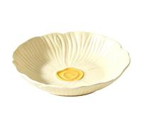Luyckfrazy Ceramic Serving Plates, Pasta Plates, Dessert Serving Tray | Reusable Dinner Plates, Stable Trays, Easy Storage, for Camping Outdoor or Every Day Use(Deep plate)