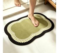 Luyckfrazy Minimalist Diatom Mud Absorbent Mat, Shower Bath Mat Quick Dry Laundry Room Carpet for Kitchen Entry Foyer Hallway Passage Kitchen Hall Carpet(60×90cm/3ft×2ft)