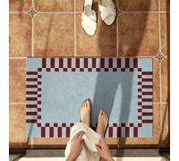 Luyckfrazy Minimalist Shower Bath Mat, Washable Non-Slip Kitchen Floor Decor Mats Soft Absorbent Laundry Room Carpet for Kitchen Entry Foyer Hallway, Passage Hall Carpet(60×90cm/3ft×2ft)