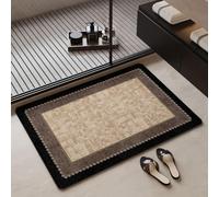 Luyckfrazy Quick Dry Diatom Mud Mats Shower Bath Mat Small Aera Rugs for Bedside, Kitchen, Hallway, Shower Floor, Tub, Sink, Passage Kitchen Hall Carpet(50×80cm/1.6ft×2.6ft)
