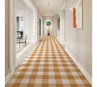 Luyckfrazy Runner Rug 100cm 2m 2.5m 300cm 4m 5m 6m, Checkered Hallway Hall Runners Narrow Rugs Washable Kitchen Runner, Non Slip Carpet Rug for Entryway Corridor(60×150cm/2ft×4.9 ft)