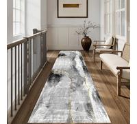 Luyckfrazy Runner Rug for Hallway Grey 1.5m 2m 250cm 3m 4m 5m 6m Non-slip Kitchen Long Narrow Carpets Washable Soft Touch Area Rugs for Hotel Corridor Hall, Floor Mat(60×500cm/2ft×16.4ft)