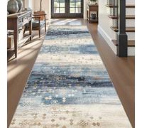 Luyckfrazy Runner Rug, Modern Abstract Hallway Rugs Runner, 2m 3m 3.5m 4m 5m 6m Long Carpet for Entryway Passage Kitchen Heavy Duty Entrance Mat Non-Slip Area Rugs(80×200cm/2.6ft×6.6ft)